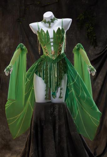 Poison Ivy Fairy Cute Sexy Dress Cosplay Costume