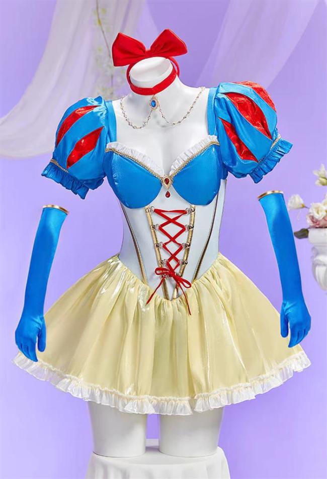 Snow White Sweet Princess Dress Halloween Cosplay Costume