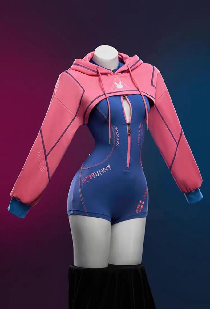 Overwatch D.VA Cyber Rabbit Bodysuit Sportswear Cosplay Costume