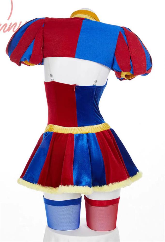 The Amazing Digital Circus Joker Clown Girl Pomni Halloween Cosplay Costume