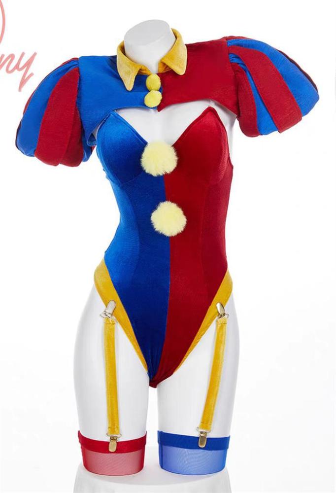 The Amazing Digital Circus Joker Clown Girl Pomni Halloween Cosplay Costume