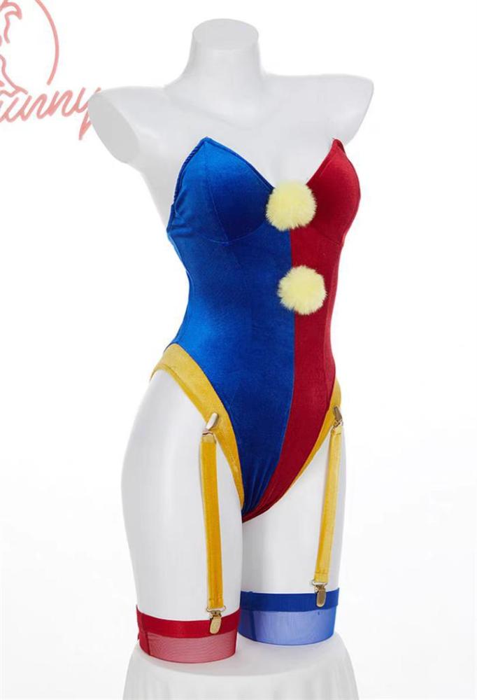 The Amazing Digital Circus Joker Clown Girl Pomni Halloween Cosplay Costume