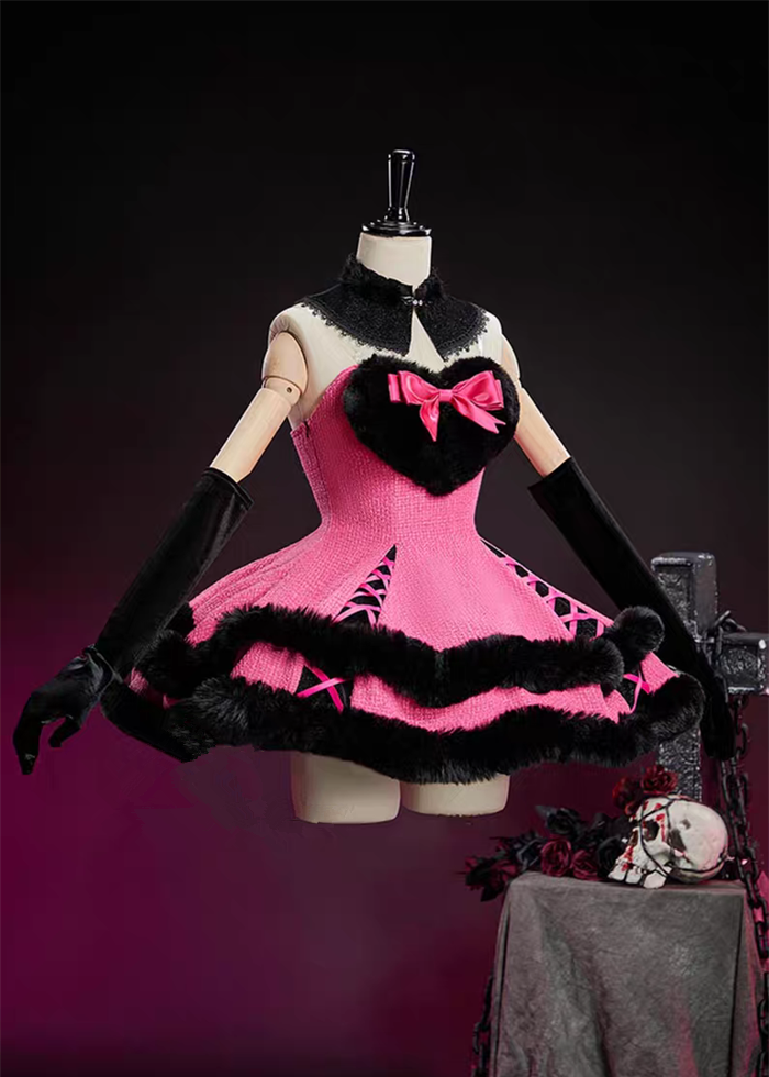 Monster High Draculaura Ula Sexy Cute Vampire Wool Dress Cosplay Costume