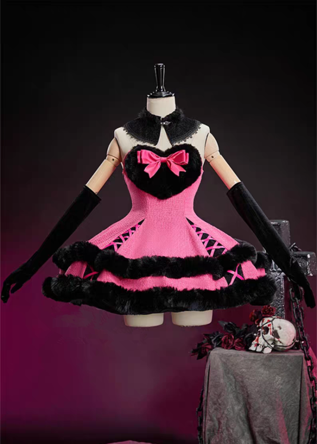 Monster High Draculaura Ula Sexy Cute Vampire Wool Dress Cosplay Costume