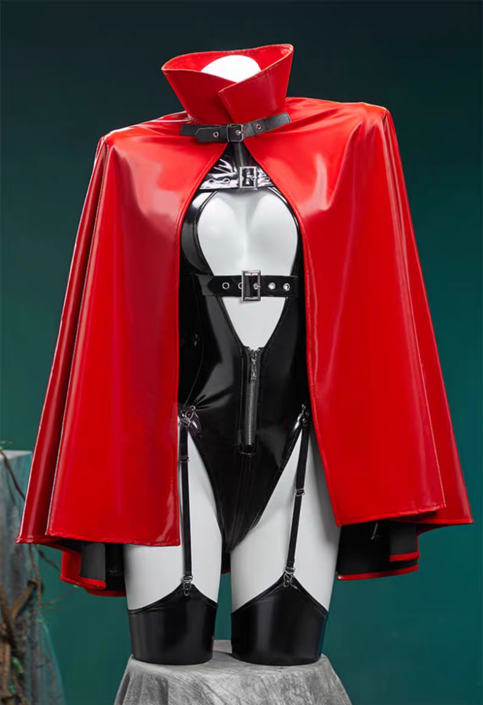 Hollow Knight: Silksong Hornet Shinny PU Bodysuit Jumpsuit Halloween Cosplay Costume