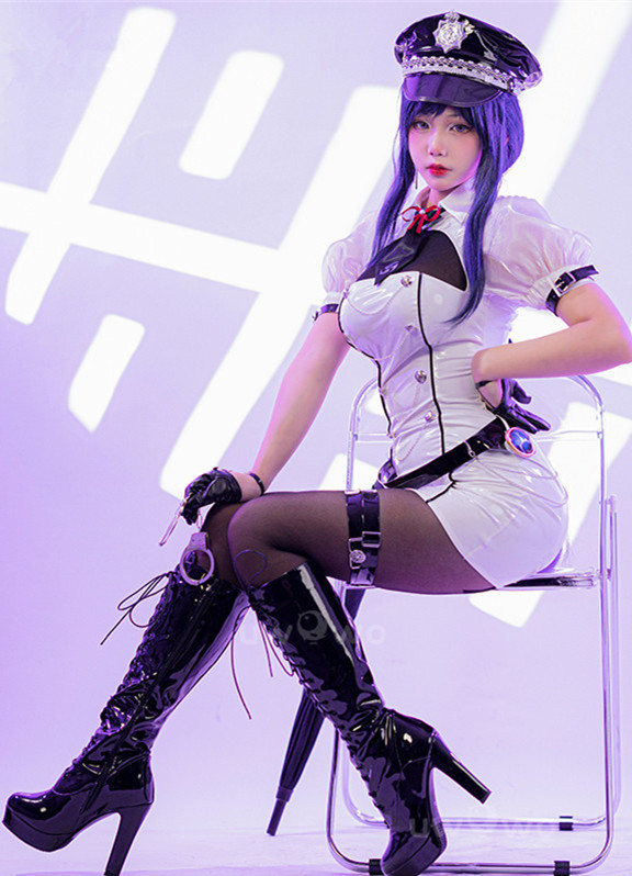 Genshin Impact Baal Raiden Shog Policewoman Cosplay Costume