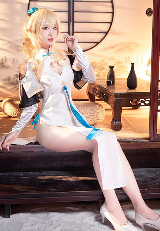 Genshin Impact Jean Guernhild Cheongsam Cosplay Costume