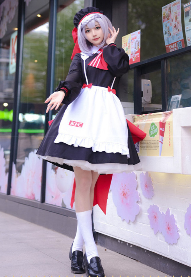 Genshin Impact Noelle and Paul Ludik KFC Cosplay Costume