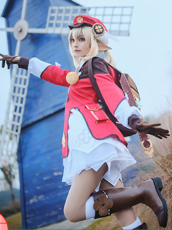 Genshin Impact Cute Klee Cosplay Costume