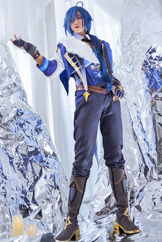 Genshin Impact Westerly Knights Kaeya Cosplay Costume