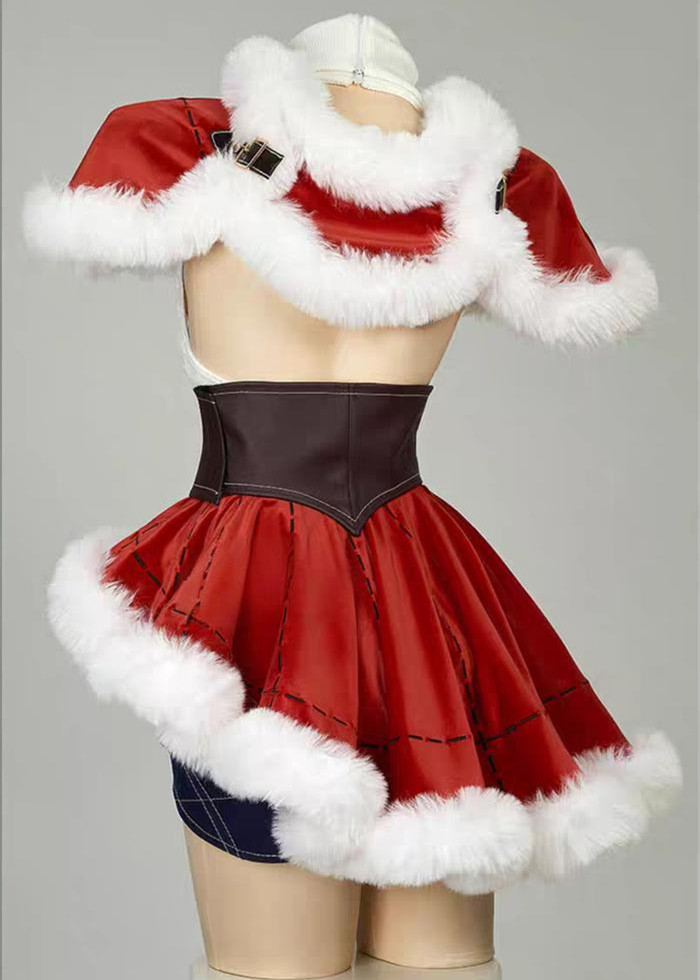 Cute Mini Dress Christmas Tifa Cosplay Costume