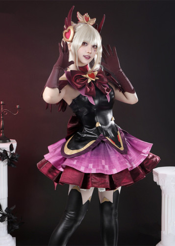 Black Red Magic Girl Dress Juno Skin Cosplay Costume