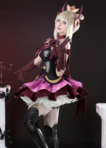 Black Red Magic Girl Dress Juno Skin Cosplay Costume