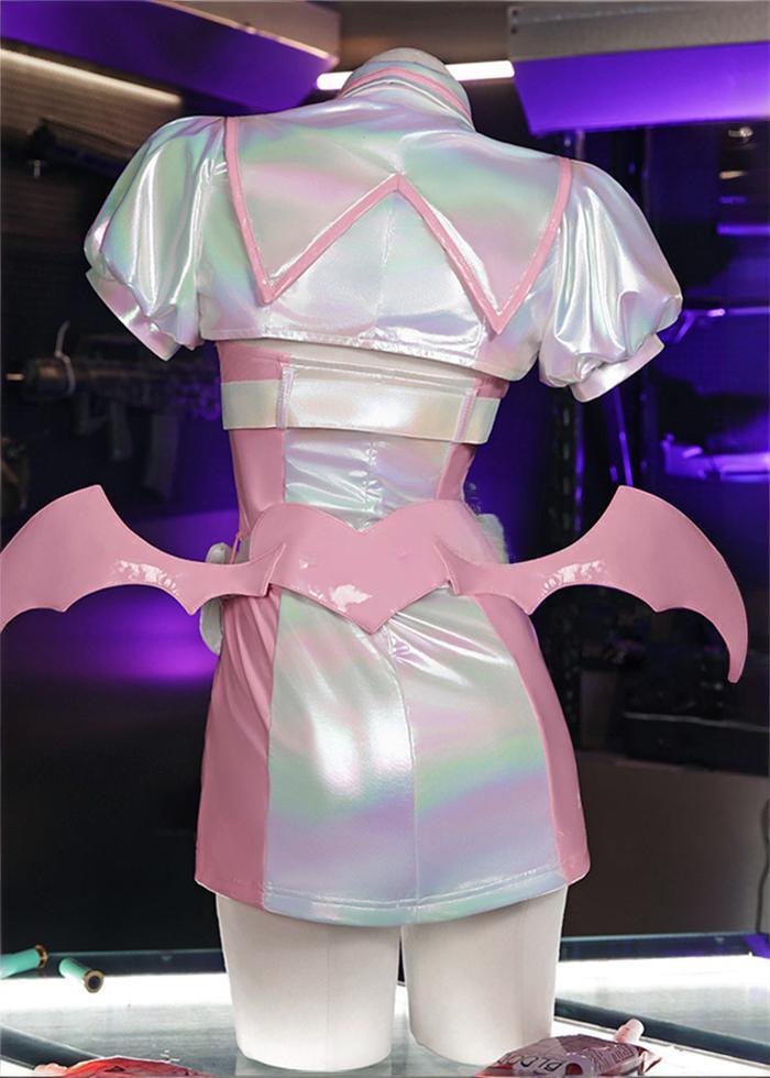 Cute Pink Sexy Nurse Costume Bodysuit Dress
