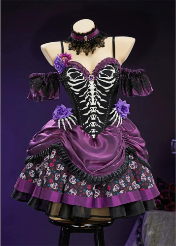 Bbunny Dead Bride Goth Y2K Dress Women Halloween Costume