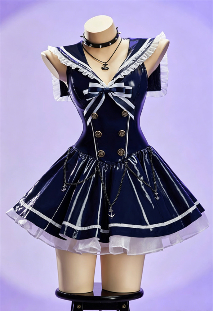 Bbunny PU Cute Sailor Dress Halloween Costume