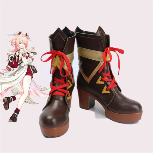 Genshin Impact Naturalist Linnea Cosplay Boots Shoes