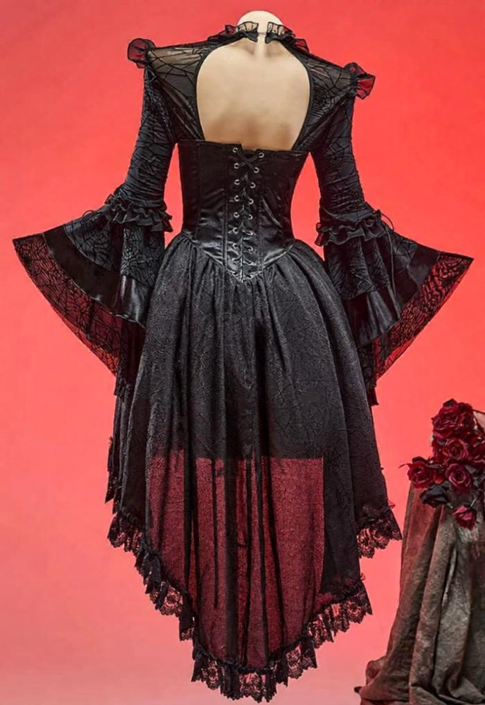 Bbunny Black Spider Gothic Dress Halloween Costume