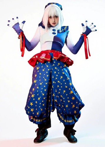 Five Nights at Freddys: Security Breach Moondrop Joker Clown Cosplay Costume