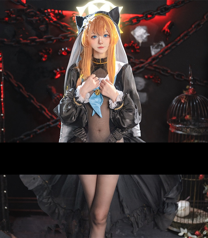 Cute Sexy Derivative Mary Nun Halloween Costume Dress