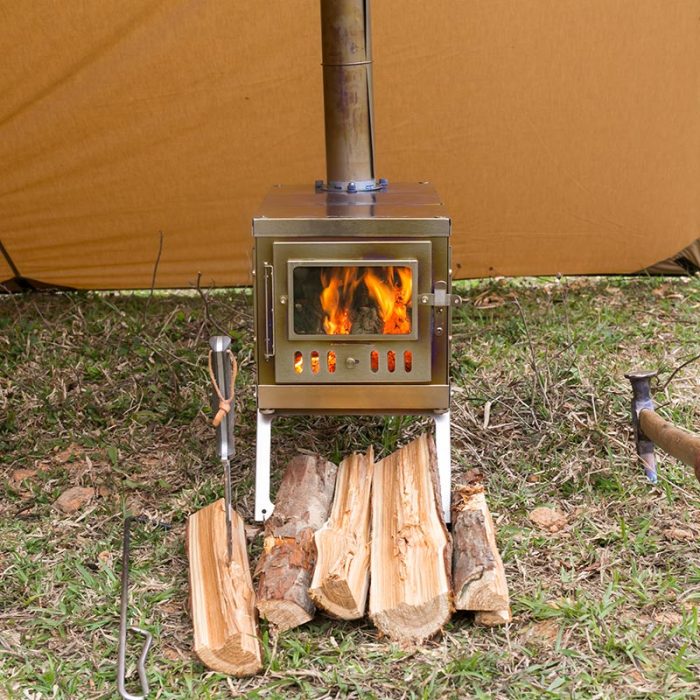 TIMBER Lite Réchaud de Tente | Poêle à Bois Portable en Titane Pour le  Camping | POMOLY