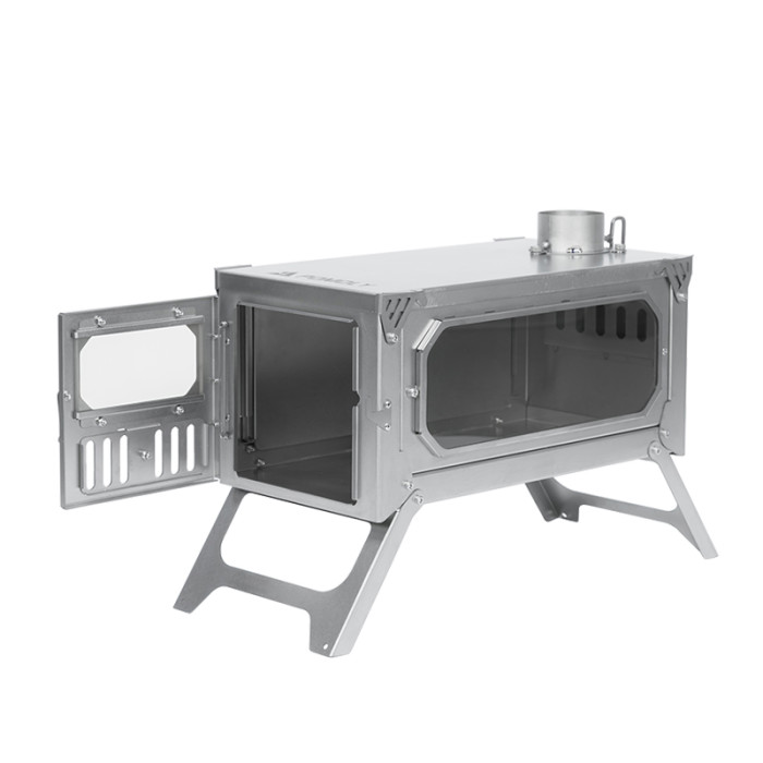 T-BRICK Poêle à Bois Réchaud en Titane pour Camping