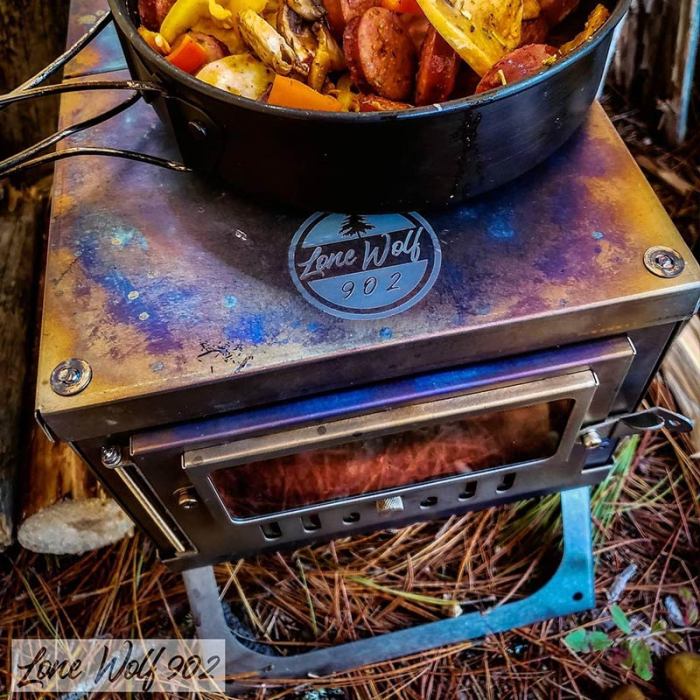 Timber Wolf 3 Poêle à Bois de Amovible Camping Solo Brousse