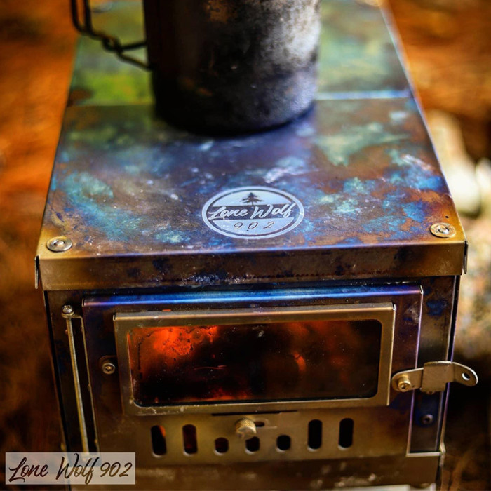 Timber Wolf 3 Poêle à Bois de Amovible Camping Solo Brousse