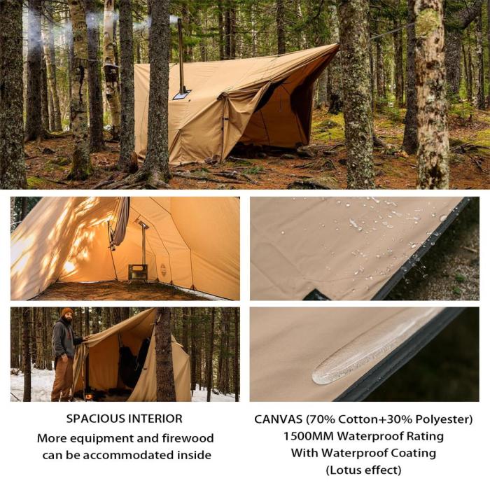 Rhombus Bâche de Hamac avec Toile de Cheminée de Poêle Lonewolf902