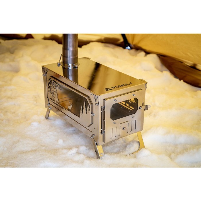 Altay Poêle à Bois Mirror Version T-Brick Édition limitée Poêle à Bois en Titane
