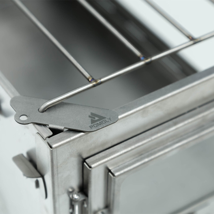 Grille de Cuisson en Titane de POMOLY T1 Poêle (4 parties +1 Grille)