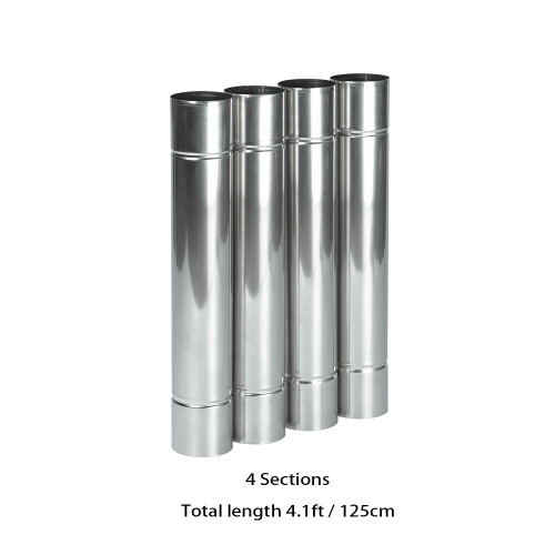 Tuyau de Poêle de Acier Inoxydable Diamètre 2.36in / 6cm