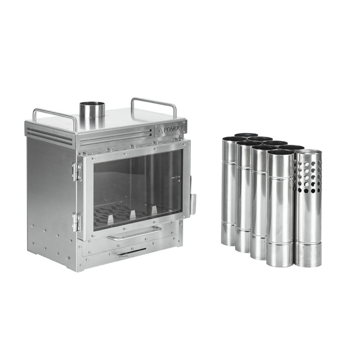 Dweller Poêle à Bois Acier Inoxydable de Portable Diamètre 6cm Poêle Mural