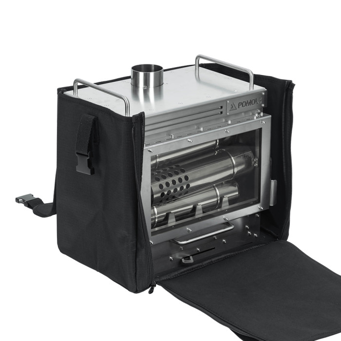 Dweller Poêle à Bois Acier Inoxydable de Portable Diamètre 6cm Poêle Mural