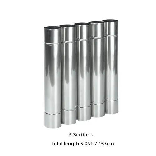 Tuyau de Poêle de Acier Inoxydable Diamètre 2.36in / 6cm