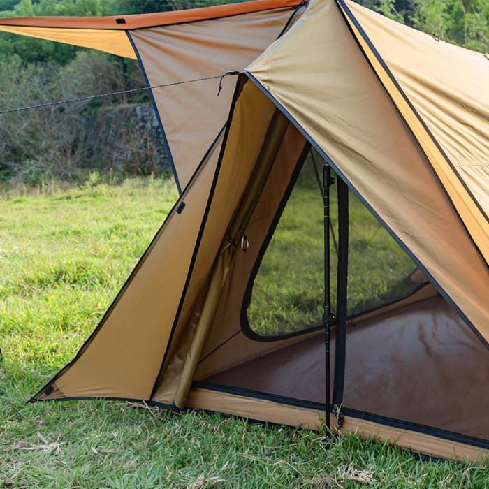 STOVEHUT 70 3.0 Tente Cheminée de Camping Abri de Brousse 1-2 Personnes