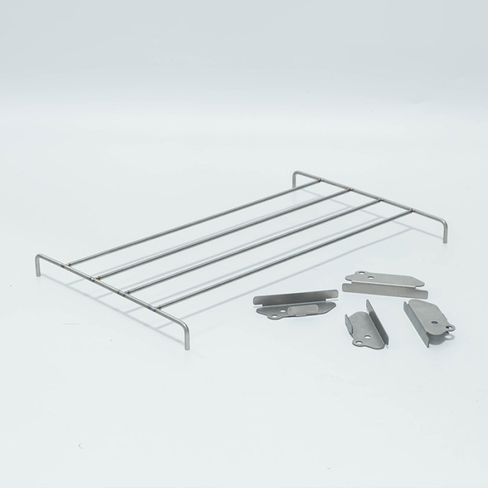 Grille de Cuisson en Titane de POMOLY T1 Poêle (4 parties +1 Grille)