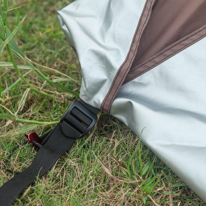 POMOLY HEX Tente Cheminée de Camping avec Toile de Cheminée de Poêle 2 Personnes