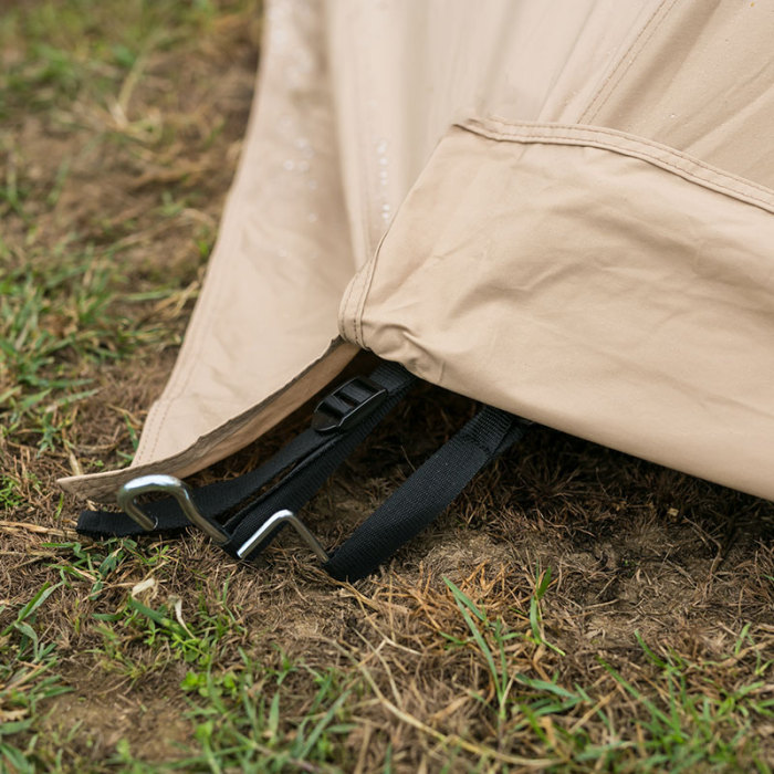 YARN Plus Tente avec Poêle de Toile Brousse Camping 2-4 Personnes