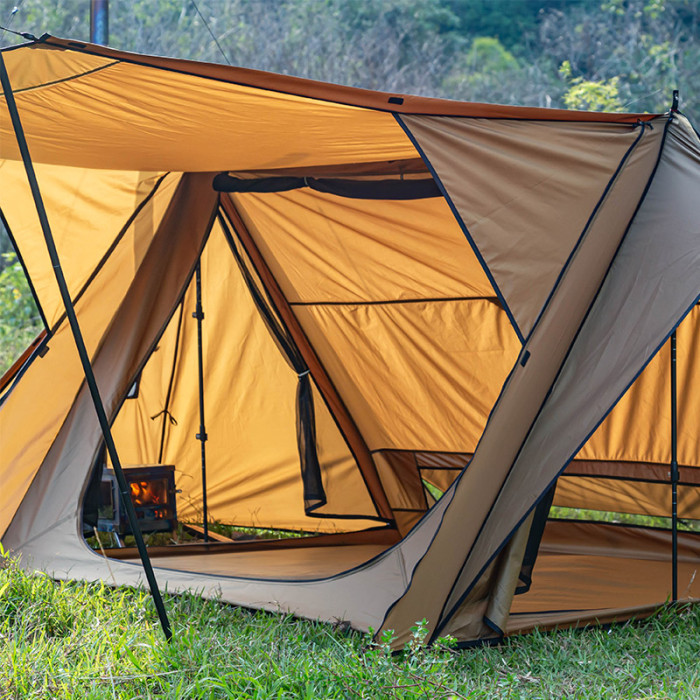 STOVEHUT 70 3.0 Tente Cheminée de Camping Abri de Brousse 1-2 Personnes