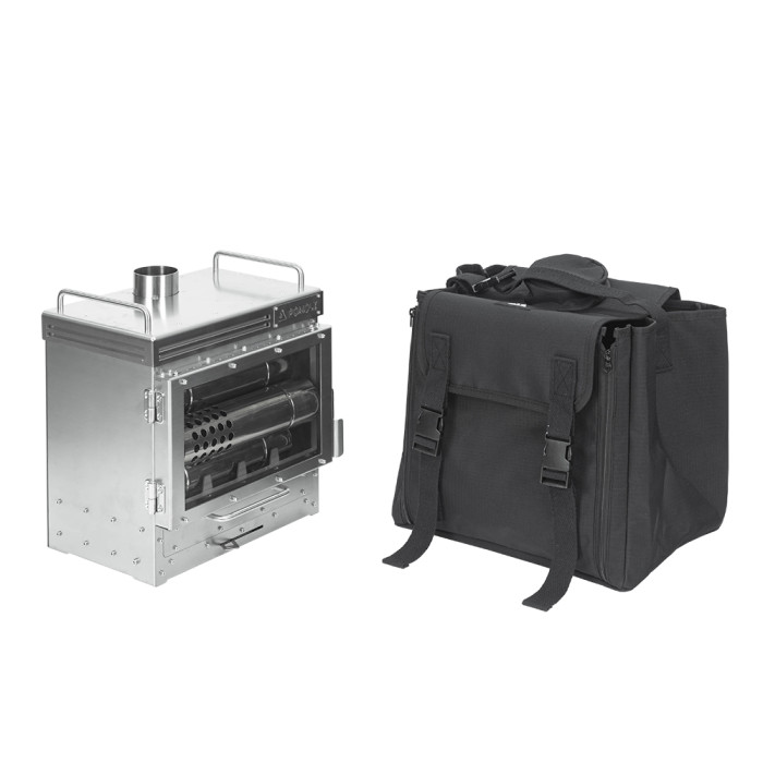 Dweller Poêle à Bois Acier Inoxydable de Portable Diamètre 6cm Poêle Mural