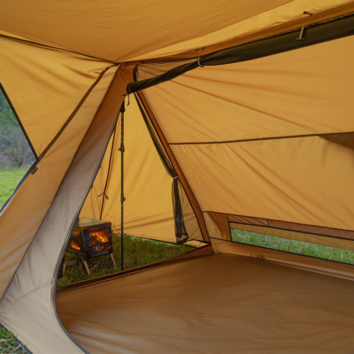 STOVEHUT 70 3.0 Tente Cheminée de Camping Abri de Brousse 1-2 Personnes