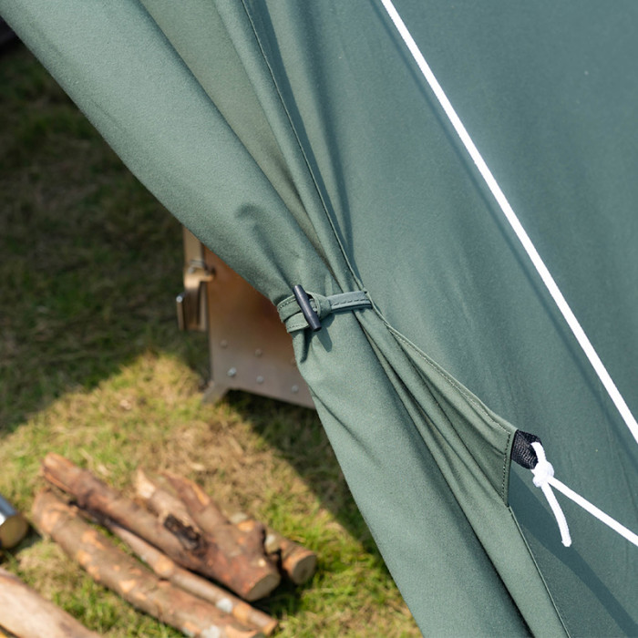 YARN Plus Tente avec Poêle de Toile Brousse Camping 2-4 Personnes