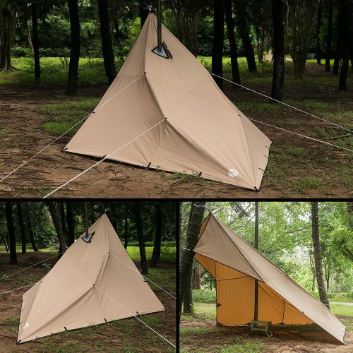 Rhombus Bâche de TC de Camping Bâche en Toile Wolf Den 2.0