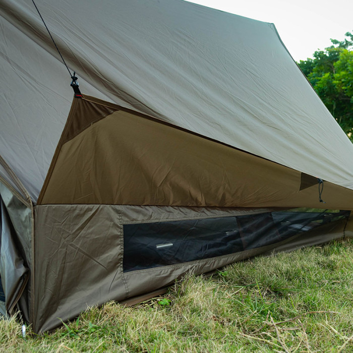 CHALET 70 Tente avec Poêle de Ultra-léger Tente Cheminée de Camping Brousse Solo