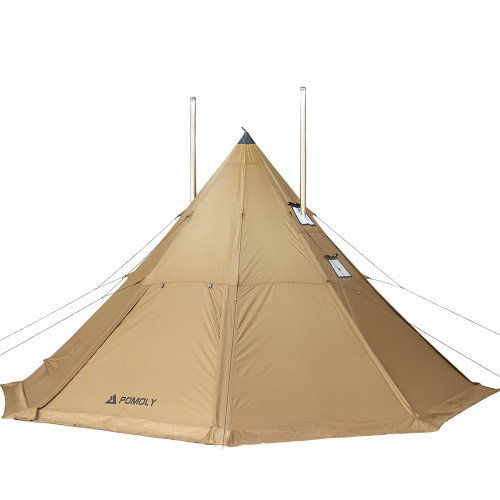 Bromance 70 Tipi Tente pour poêle à bois pour 4 à 6 personnes (3 vérins de poêle)