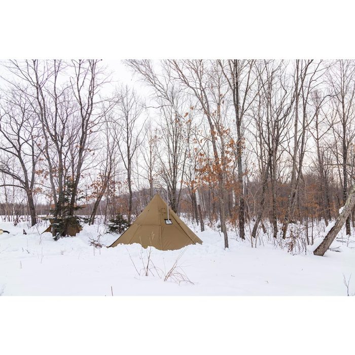 Bromance 70 Tipi Tente pour poêle à bois pour 4 à 6 personnes (3 vérins de poêle)