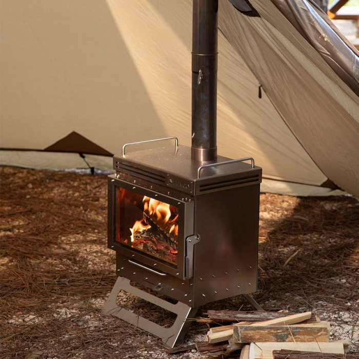 Poêle à bois Dweller Max | Cheminée d'extérieur pour camping sous tente chaude | POMOLY Nouvelle Arrivée