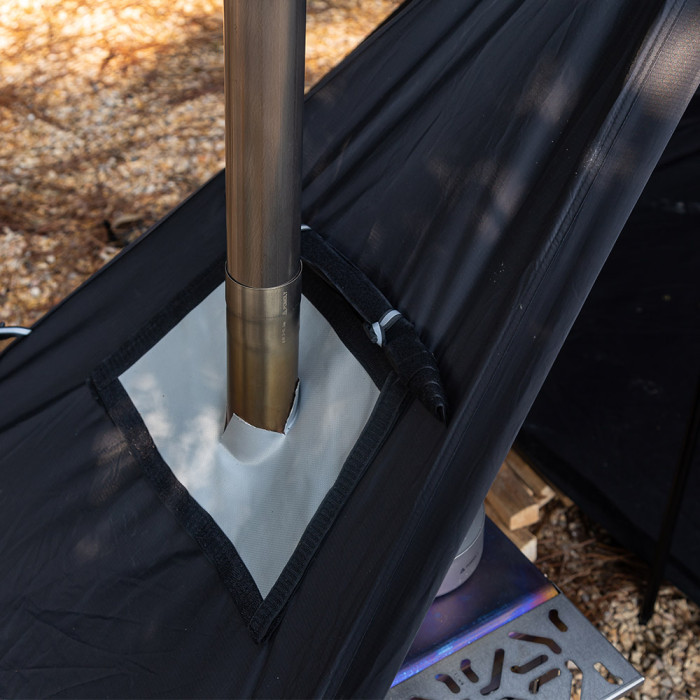 STOVEHUT BLACK Abri | Tente chaude de camping pour Bushcrafter | POMOLY nouveauté