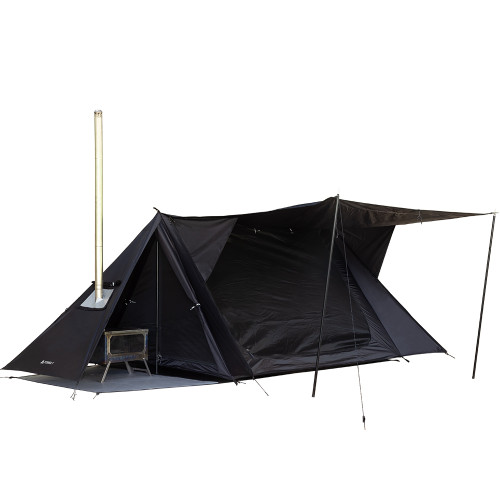 STOVEHUT BLACK Abri | Tente chaude de camping pour Bushcrafter | POMOLY nouveauté